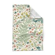 Enchanted Woods - Ivory Sage Multi Large