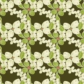 Dark Moss Green Fabric, Wallpaper and Home Decor