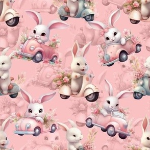 Scooter Bunnies Easter Bunny Blush Pink