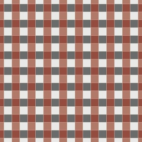 simple red and gray plaid