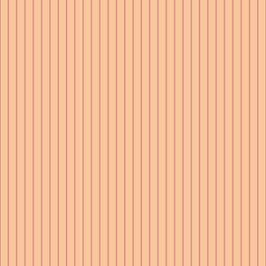 small, simple peach and coral stripe