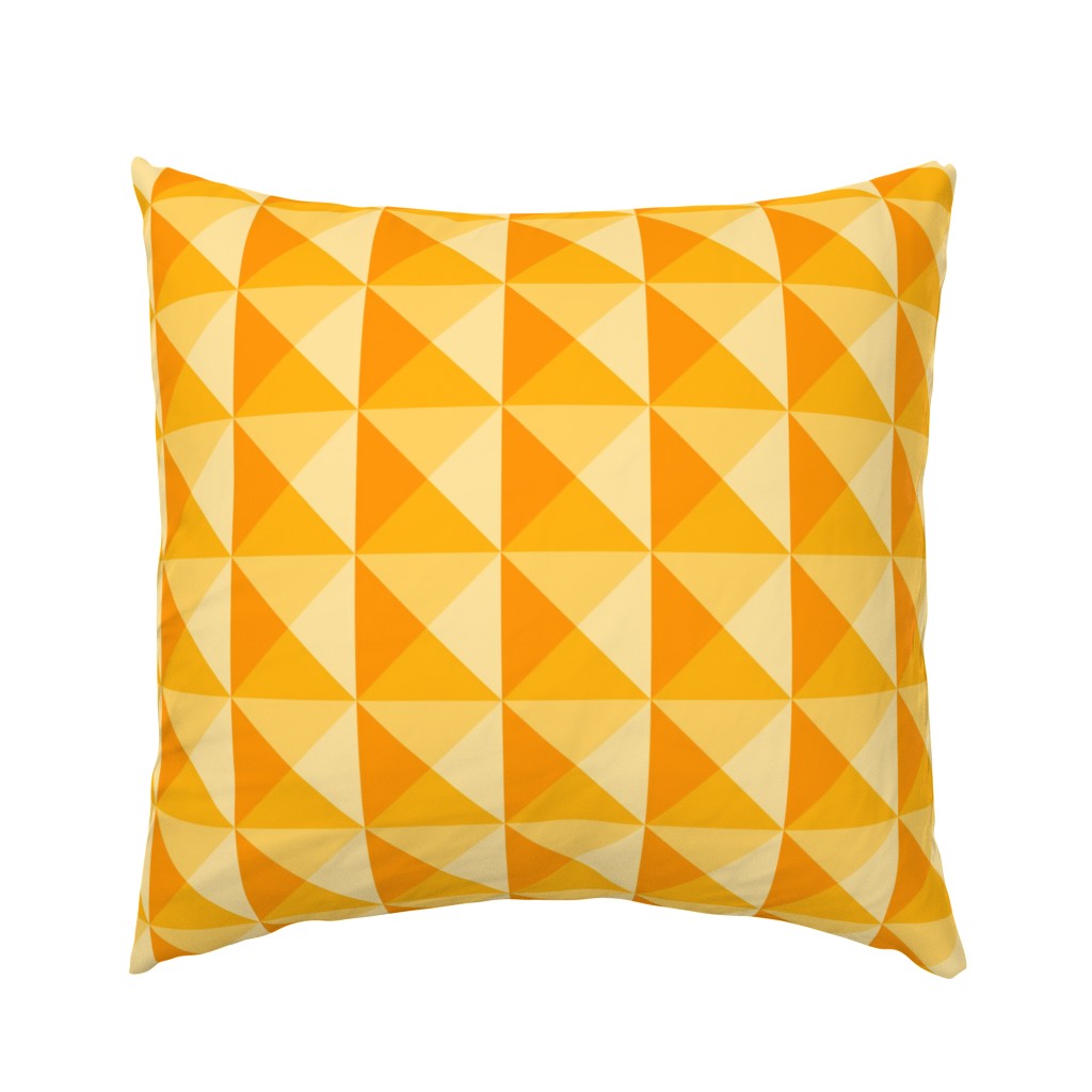 Geometric Triangles in Yellow and Orange