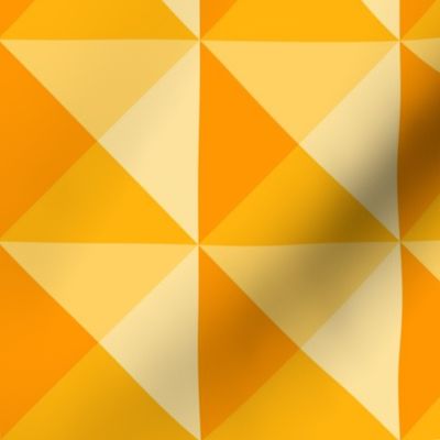 Geometric Triangles in Yellow and Orange