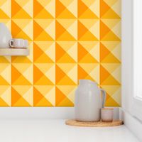 Geometric Triangles in Yellow and Orange