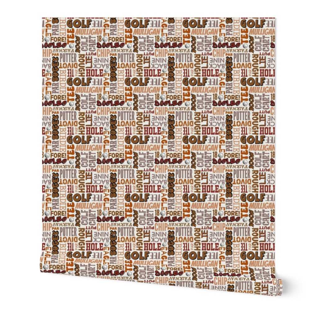 Large Scale Golf Terms in Brown