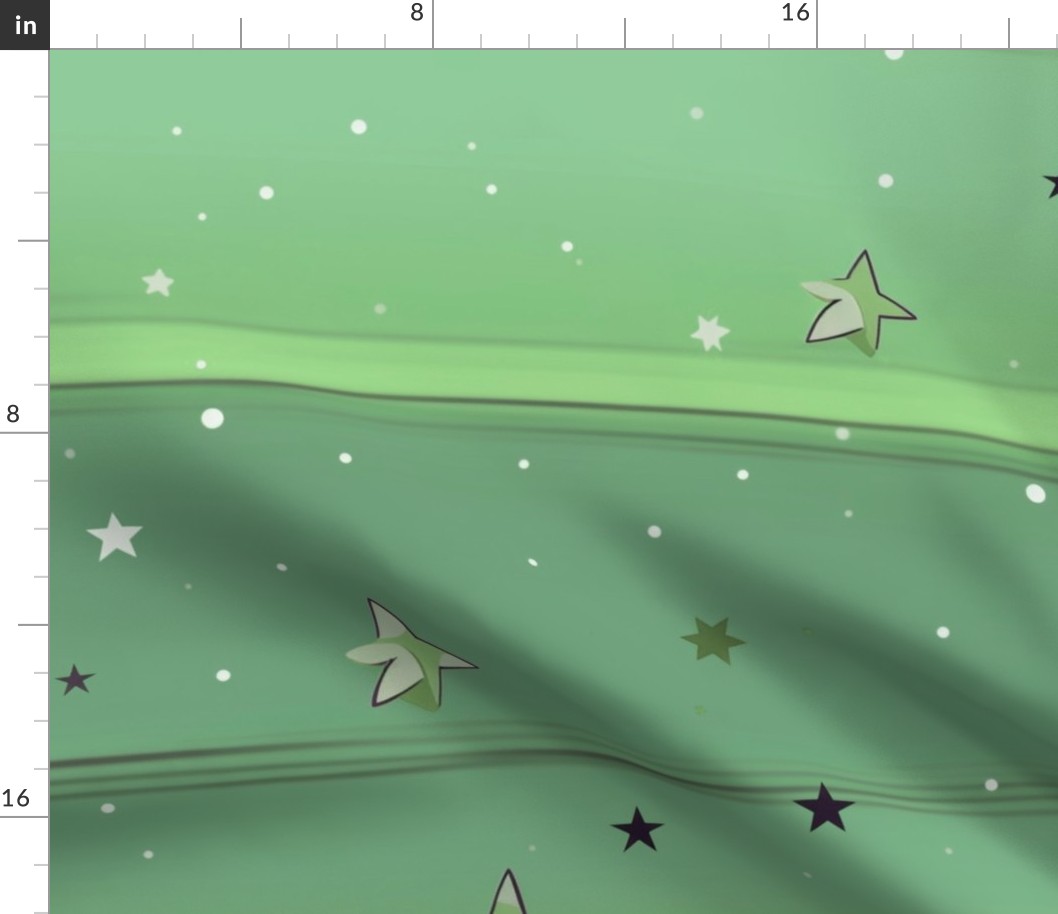 Sleepy Stars - Cool Green - Large