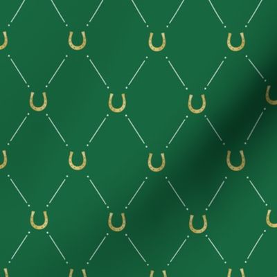 Lucky Golden Horseshoe Diamonds, Polo Green