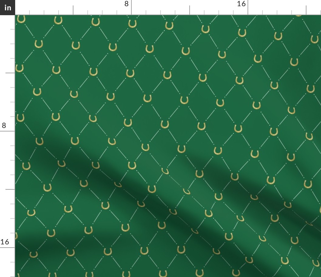 Lucky Golden Horseshoe Diamonds, Polo Green