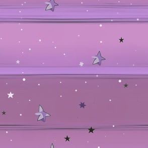 Sleepy Stars - Pink Magenta - Large
