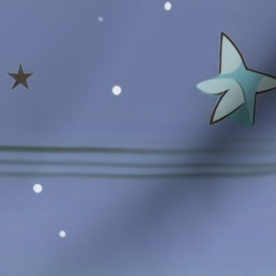 Sleepy Stars - Blue - Large