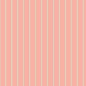 simple, small peach stripe