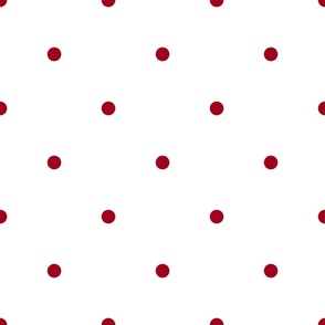 Red Polka Dots on a White Background