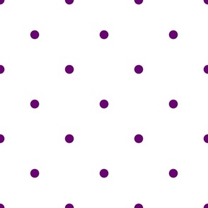 Purple Polka Dots on a White Background