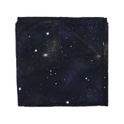 Jumbo Outer Space Galaxies and Stars on Midnight