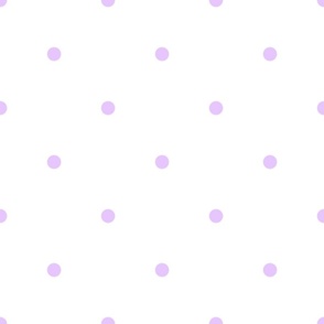 Light Purple Polka Dots on a White Background