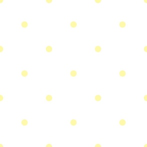 Light Yellow Polka Dots on a White Background