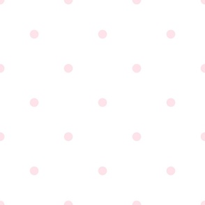 Pink Polka Dots on a White Background