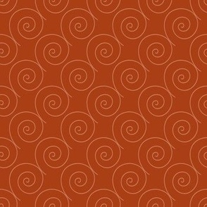 Swirls in orange