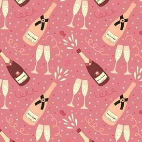 Pink Champagne Bottles