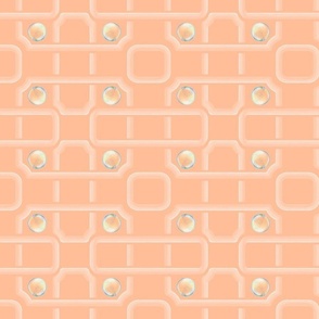 Tile 8 Loop, Peachfuzz with Bubble