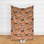 Vintage Tropical Jungle with Big Cats - Summer Day in the Wilderness / Large