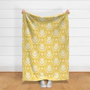 Yellow white bold floral
