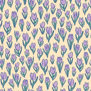 Petite Tulip Whispers - Wisteria violet