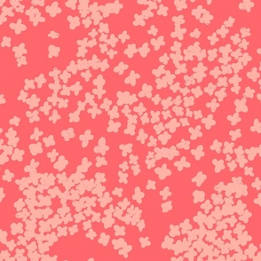 Small flowers scattered | tangled flowers in pink | Large Version | Modern pink floral print 