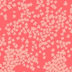 Small flowers scattered | tangled flowers in pink | Large Version | Modern pink floral print 