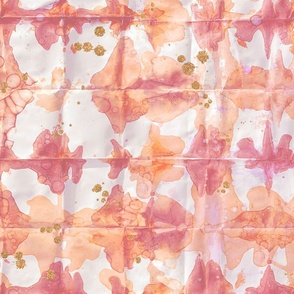 shibori abstract peach fuzz palette 24x30 inch