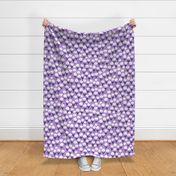 Purple Flower Patch - Unicorn Dance coordinate, large scale