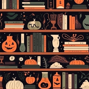 Spooky Bookshelf