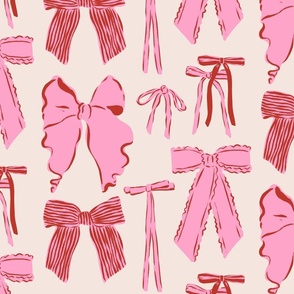 Bows in Pink and Red