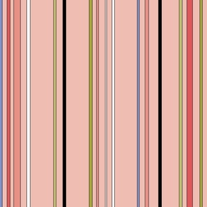 pink and multicolor stripe