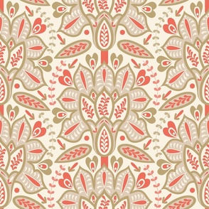 Indian Florals - Historic style for Entryway wallpaper