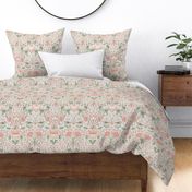 LODDEN IN PALE  ORIGINAL - WILLIAM MORRIS - smaller repeat