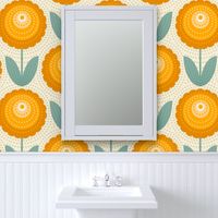 Cheery Yellow Roses - Welcoming Walls