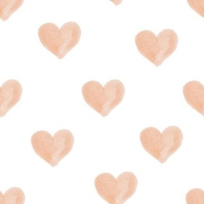 Sweet Love Pink Watercolor hearts