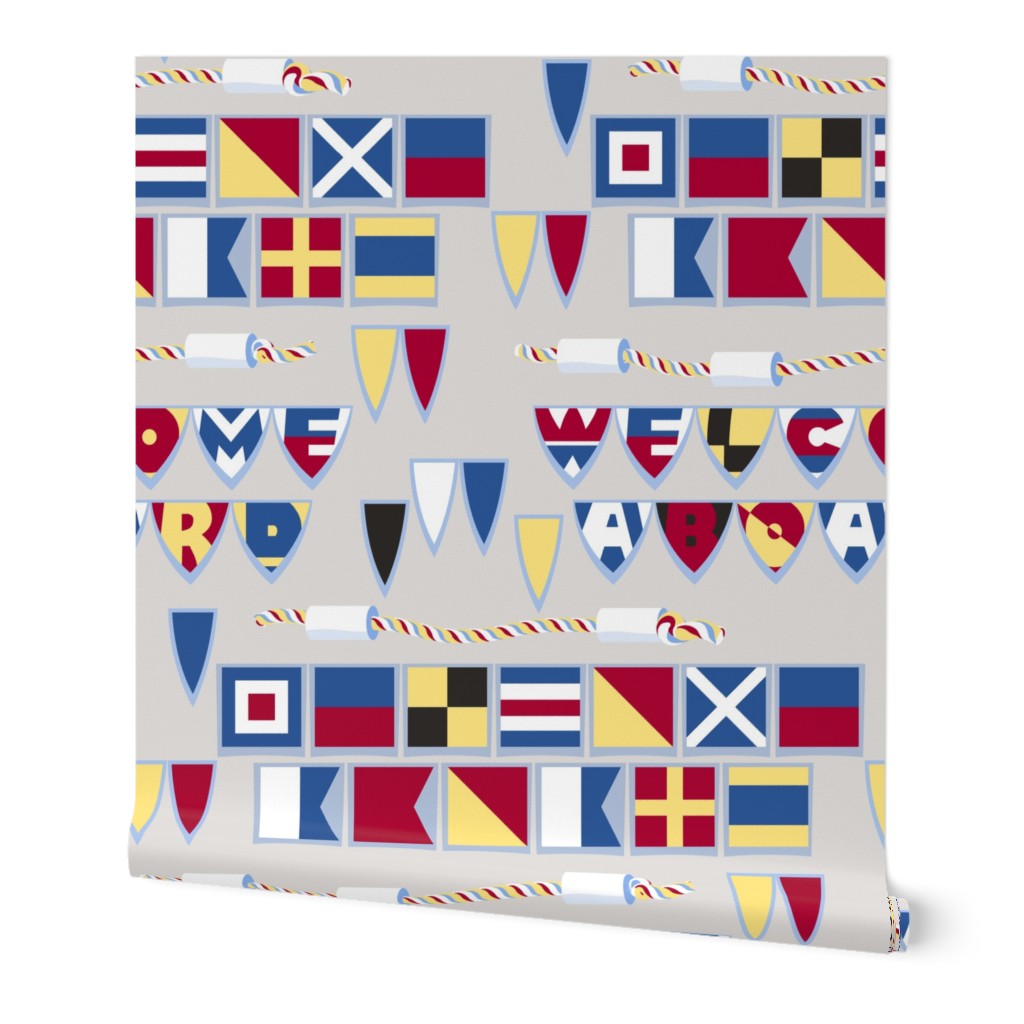 Welcome Aboard Nautical Flags