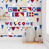 Welcome Aboard Nautical Flags