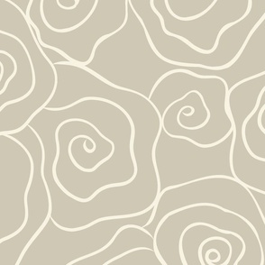 Floral Swirls, neutral wallpaper