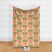 Paisley Pineapple Tropical Welcome for Walls - 40 inch