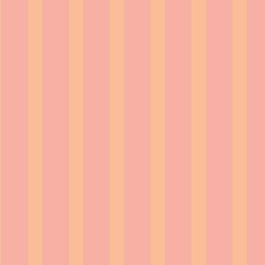 simple peach and coral stripe