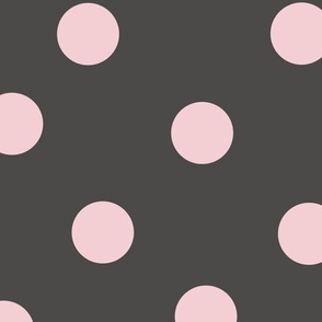 bold, large pink and gray dot