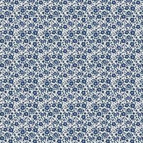 Ditsy Blue & White Floral