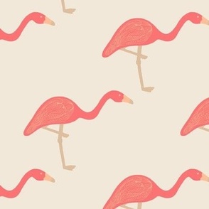 Pantone Flamingo with Peach Fuzz wing detail
