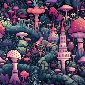 Psychedelic Mushroom Kingdom