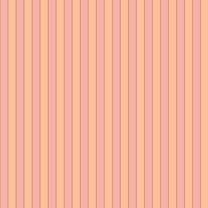 peach and coral simple stripe