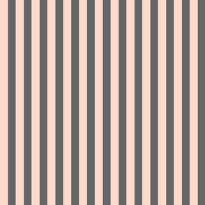 peach and gray stripe