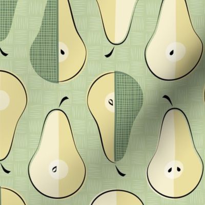 Pear Shapes in Green